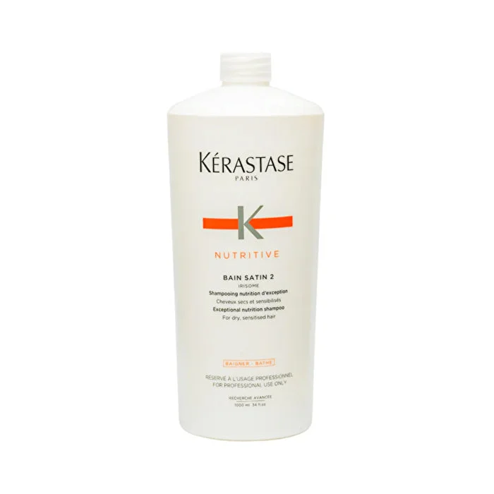 Smoothing lotion-Kerastase Nutritive Bain Satin 2 Exceptional Nutrition Shampoo (For Dry, Sensitised Hair) 1000ml