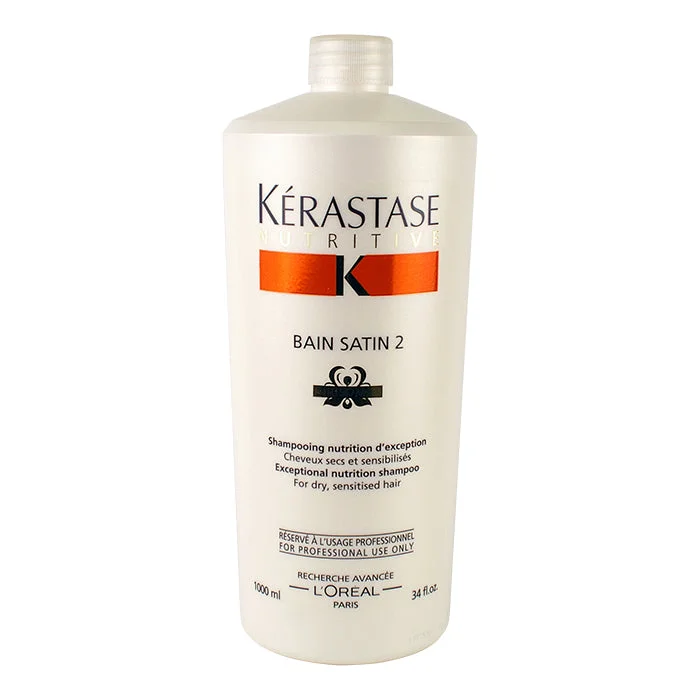 Shampoo-Kerastase Nutritive Bain Satin 2 Exceptional Nutrition Shampoo (For Dry, Sensitised Hair) 1000ml/34oz