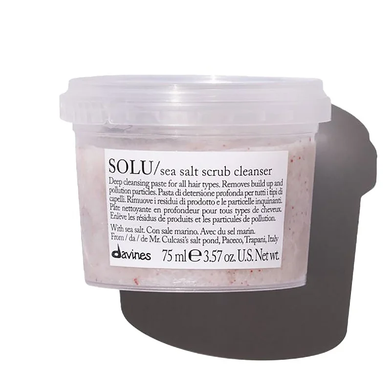 Leave-in conditioner-Davines Solu Sea Salt Scrub Cleanser