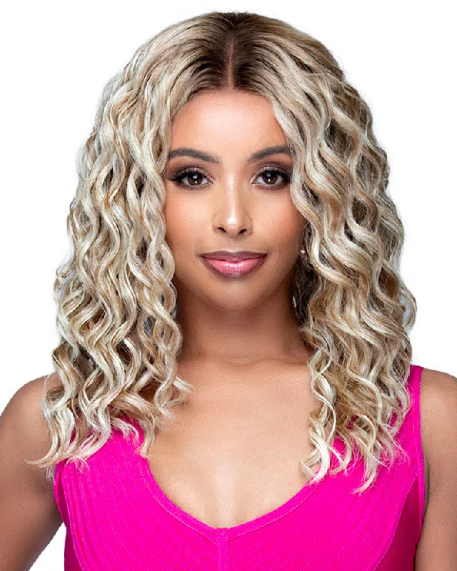 Synthetic wigs with metallic shades-Delores | Lace Front Synthetic Wig by Bobbi Boss