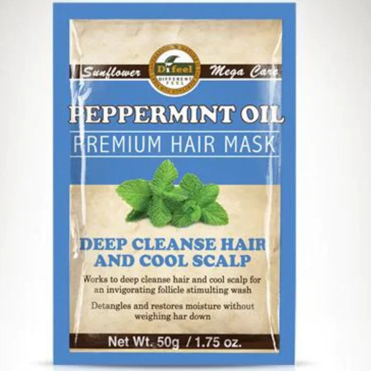 Best hair care for hair hydration-Difeel Premium Hair Mask-Peppermint Oil 1.75 oz