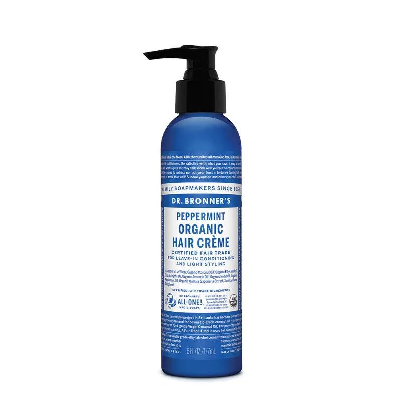 Anti-dandruff serum-DR BRONNER'S Organic Hair Creme 177ml Peppermint