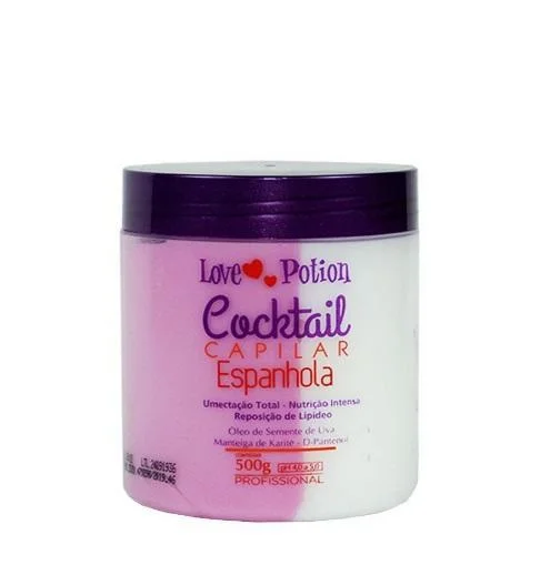 Hair care for greasy hair-Spanish Capillary Cocktail Hair Mask Grape Karite D-panthenol 500g - Love Potion