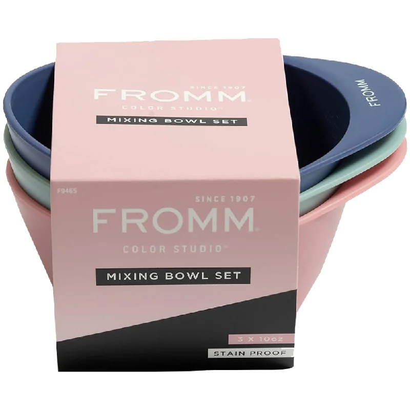 Styling spritz-Fromm Color Bowl 10 oz Assorted Colors 3 Pack