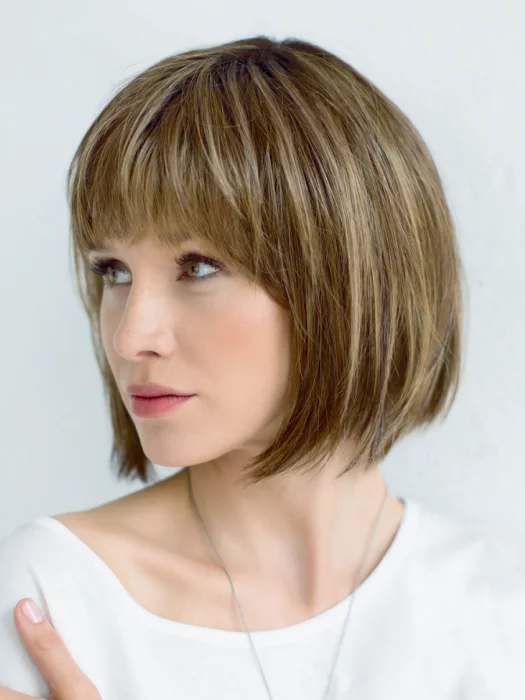 Synthetic wigs for holiday deals-Gloria Short Bob Straight Mixed Color Lace Part Synthetic Wigs(Buy 1 Get 1 Free)