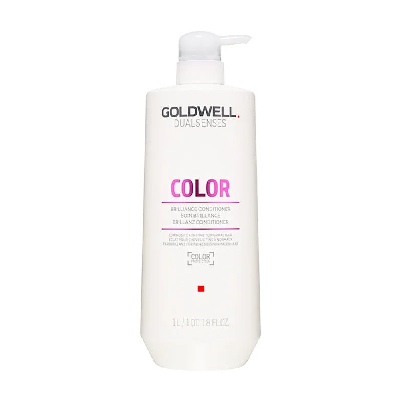 Moisturizing hair care for hair repair-Goldwell Dualsenses Color Brilliance Conditioner 1000ml