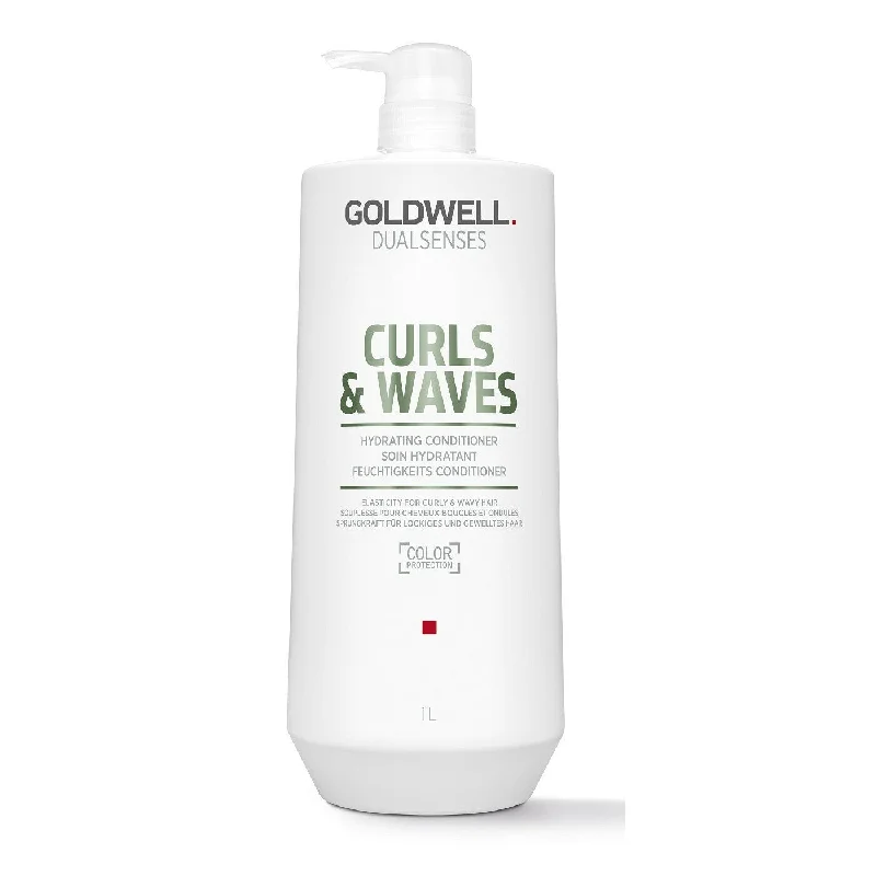 Hair care routine for hair volume-Goldwell Dualsenses  Curls & Waves Hydrating Conditioner 1000ml