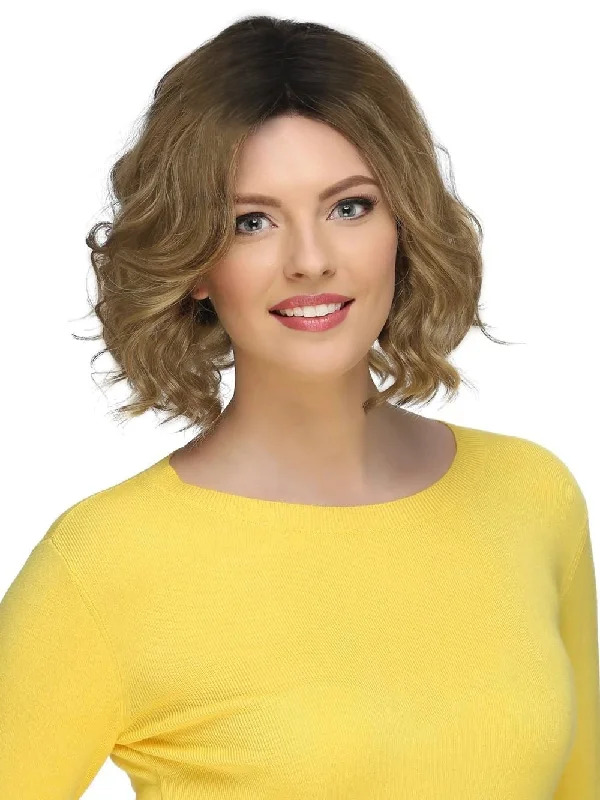 Synthetic wigs with spiral curls-Gorgeous Short Bob Wavy Curly Lace Front Synthetic Wigs