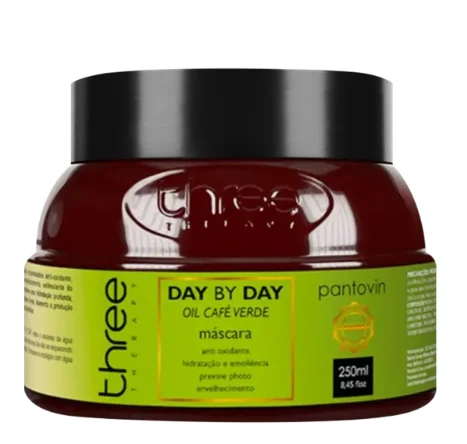 Hair care products for dull hair-Hair Hydration Mask Day By Day Pantovin Green Coffee 250g - Three Therapy