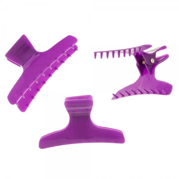 Volumizing mousse-Hair Tools Butterfly Clamps Large Purple