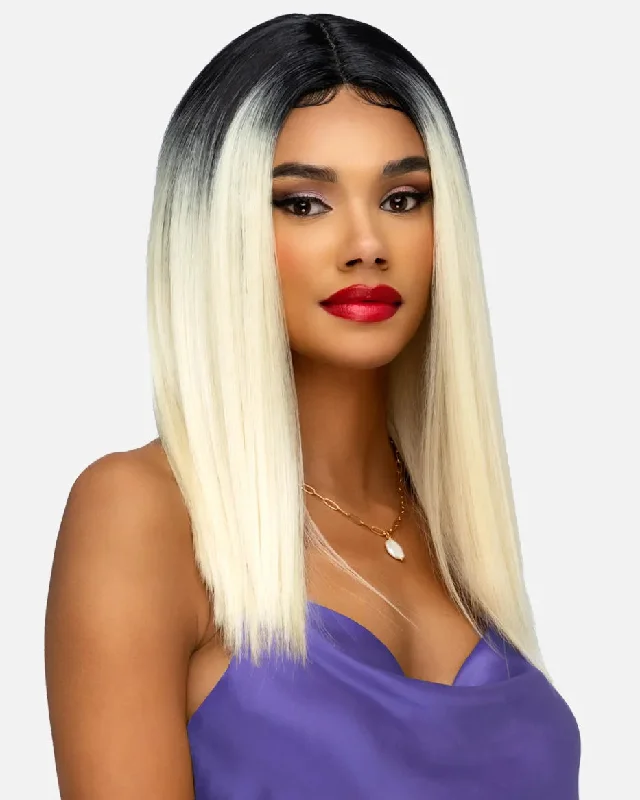 Synthetic wigs for dance events-Halstin | Lace Front & Lace Part Synthetic Wig by Vivica Fox