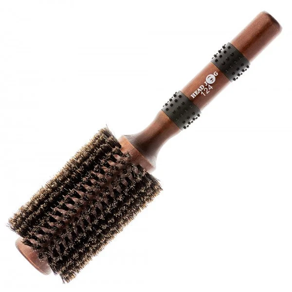 Head Jog 124 Natural Boar Bristle Brush