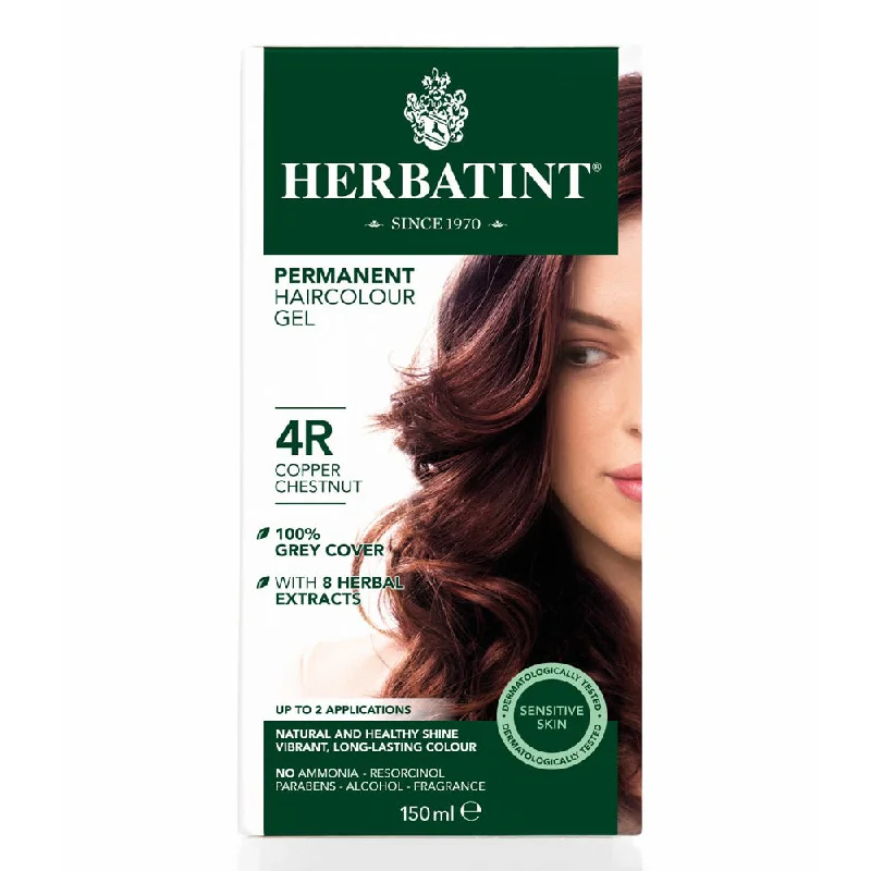 Hair texture powder-Herbatint Permanent Hair Colour Gel - 4R Copper Chestnut