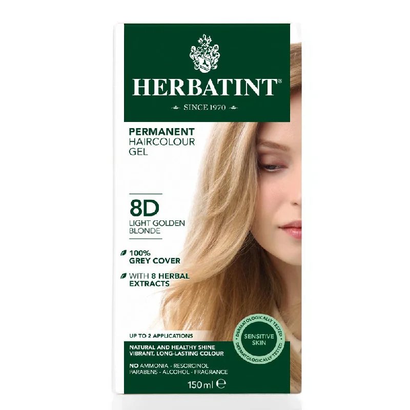 Curl reviving oil-Herbatint Permanent Hair Colour Gel - 8D Light Golden Blonde