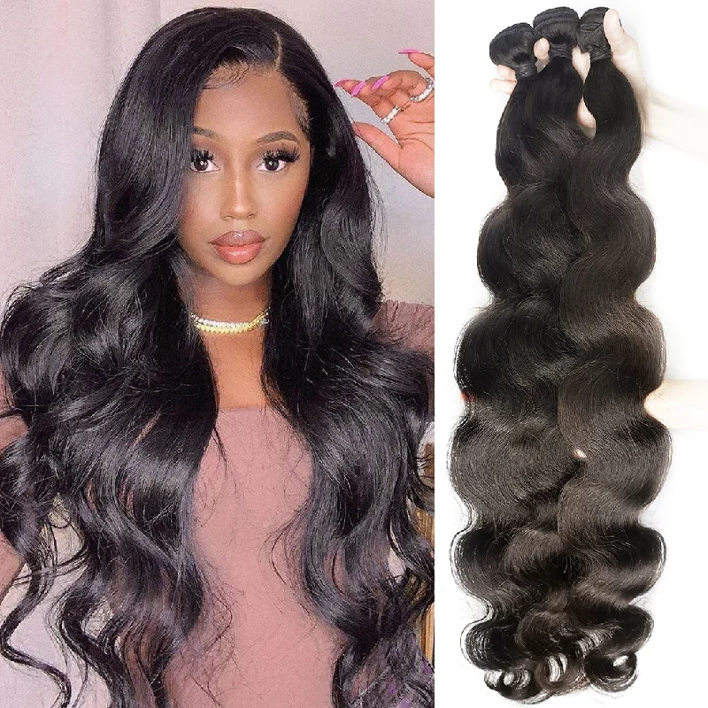 real person hair ring exchange-Body Wave Long Hair Series Virgin Human Hair Bundle Deal