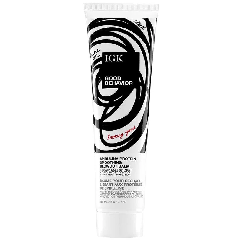 Affordable hair care products-IGK Good Behavior Blowout Balm 5 oz