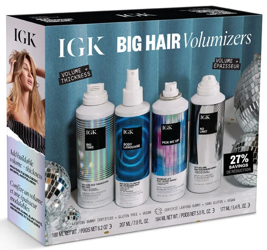 Hair thickener-IGK Volumizer Holiday Kit