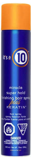 Thickening mousse-it's A 10 Miracle Super Hold Finishing Hair Spray Plus Keratin 10 oz