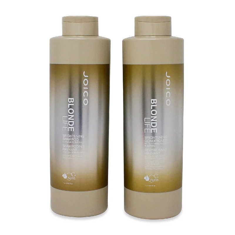 Curl cream-Joico Blonde Life Brightening Shampoo and Conditioner 33.8 oz Duo