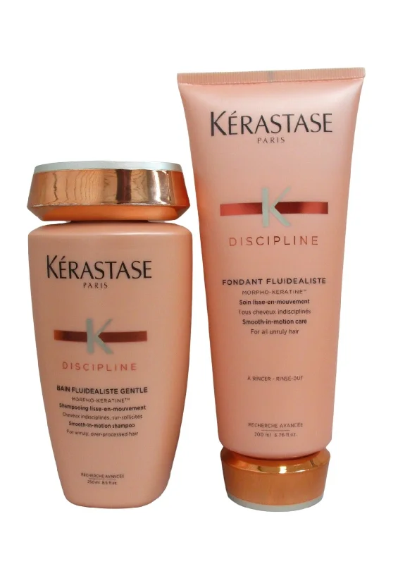 Kerastase Discipline Bain Fluidealiste Shampoo 8.5 oz &  Fondant Fluidealiste Conditioner 6.8