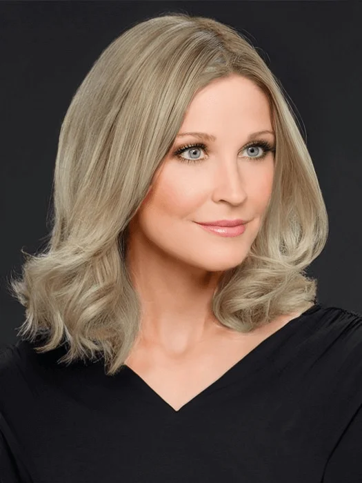 Synthetic wigs with soft waves-Lace Front Wigs  Long Blonde Natural Wavy Synthetic Wigs