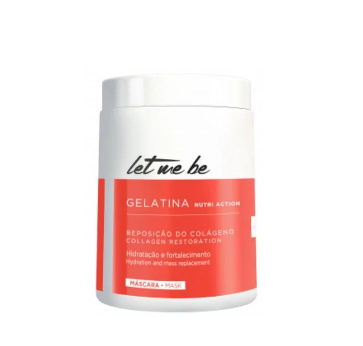 Hair care products for hair volume-Let Me Be Nutre Action Collagen Replacement Hair Gelatin Mask 1Kg - ProSalon