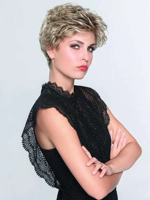 Synthetic wigs medium length-Louise (Petite Average) Synthetic Wig by Ellen Wille | Short, Wavy | Basic Cap