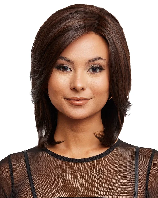 Synthetic wigs for boho style-Luxe Sleek | Lace Front & Monofilament Part Synthetic Wig by Rene of Paris