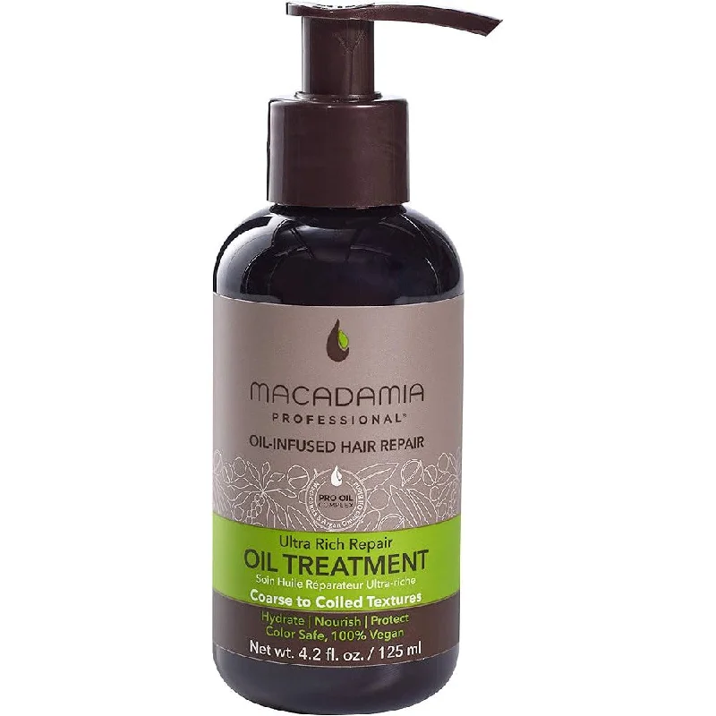 Hair care tips for curly hair-Macadamia Pro Ultra Rich Repair Oil Treatment 125ml