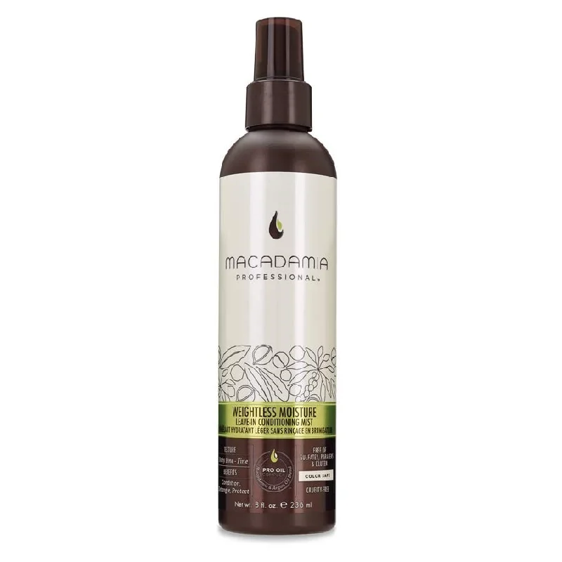 How to hydrate fine hair-Macadamia Pro Weightless Repair Leave In Conditioning Mist 236ml