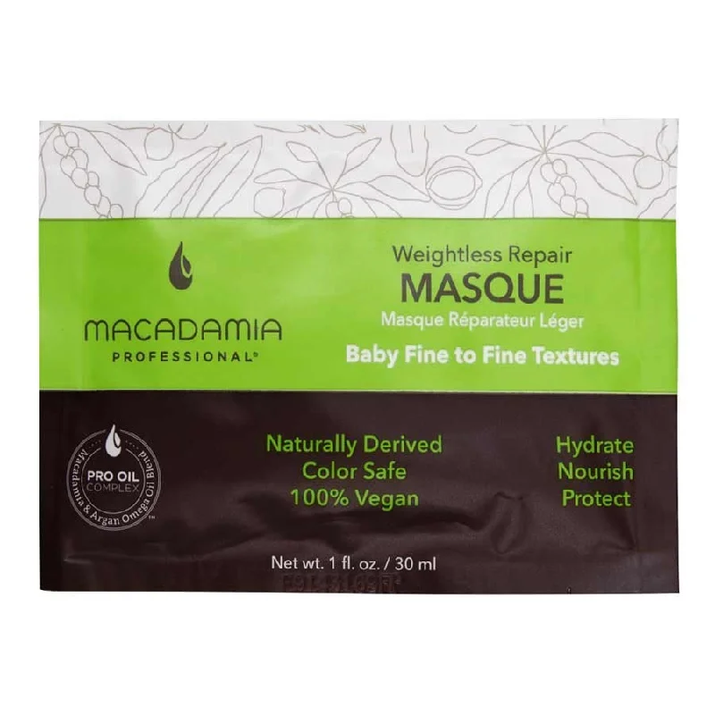 Hair care tips for thick hair-Macadamia Pro Weightless Repair Masque 30ml