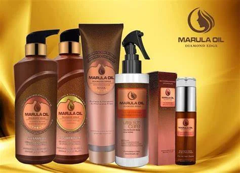 Hair dye-Marula Package/Shampoo 500ml/conditioner 500ml/Mask300ml/ Leave in250ml/ Diamond Edge80ml