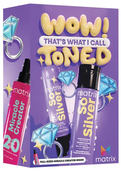 Heat protectant spray-Matrix Total Results So Silver Holiday Set