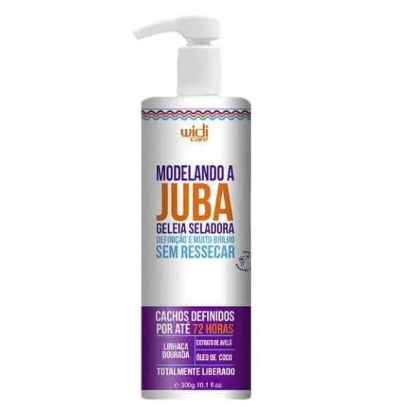 Hair care for weak oily hair-Modelando a Juba Curly Hair Sealing Jelly Definition Treatment 300g - Widi Care