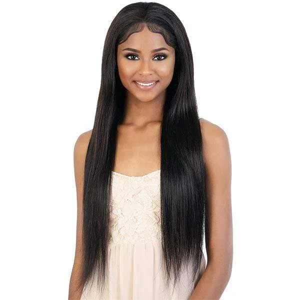 real person hair ring shiny-Motown Tress 100% Virgin Remy Human Hair HD 13x4 Lace Wig - HL134.ST20 - 32