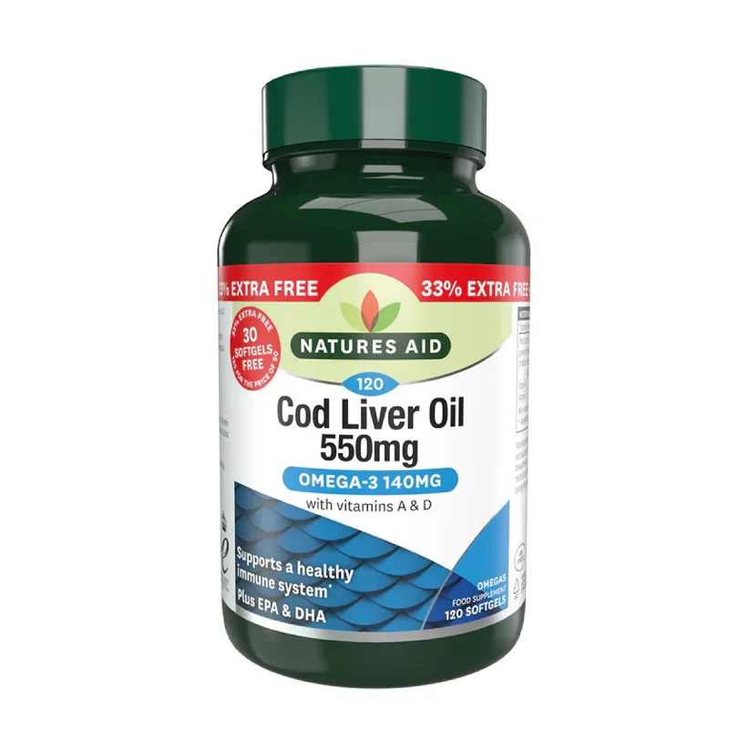 Scalp hydrator-Nature's Aid Cod Liver Oil 550mg