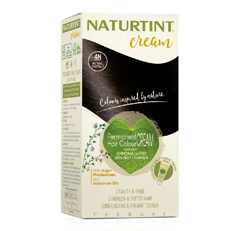 Scalp balancing oil-Naturtint Cream Hair Colour Cream - 4N Natural Chestnut