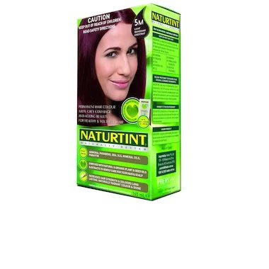 Anti-breakage wax-NATURTINT Light Mahogany Chestnut Plant Based Hair Colour - 5M 170mL