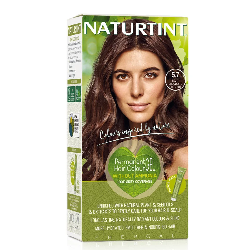 Scalp purifying shampoo-Naturtint Permanent Hair Colour Gel - 5.7 Light Chocolate Chestnut