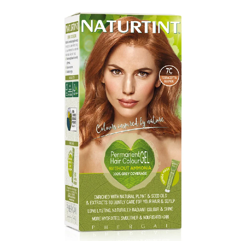 Hair locking oil-Naturtint Permanent Hair Colour Gel - 7C Terracotta Blonde