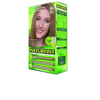 Hair fortifying cream-NATURTINT Wheat Germ Blonde Plant Based Hair Colour - 8N 170mL