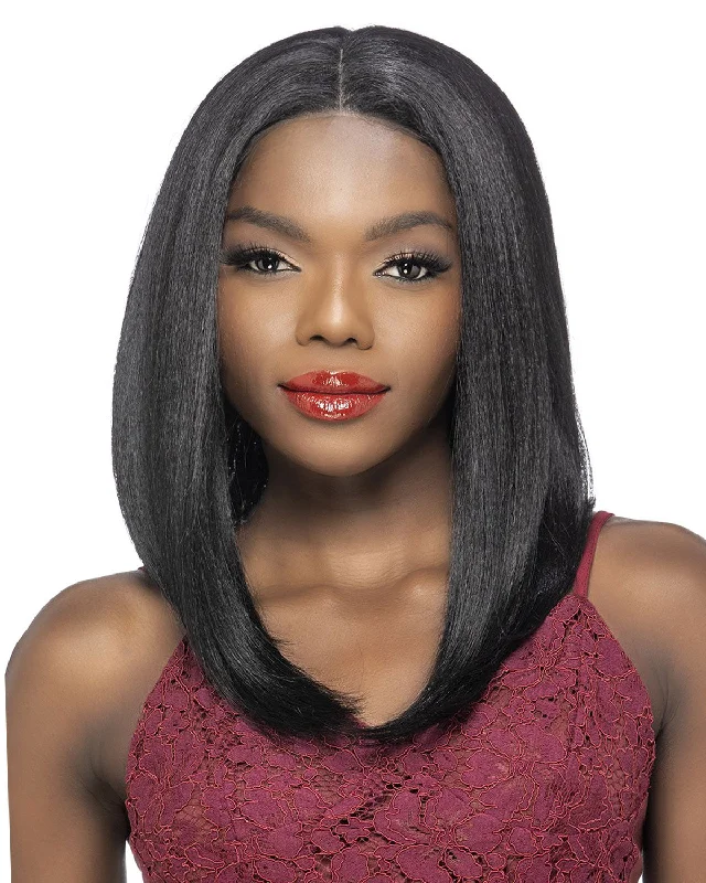 Synthetic wigs for costumes-Nicola | Lace Front & Lace Part Synthetic Wig by Vivica Fox