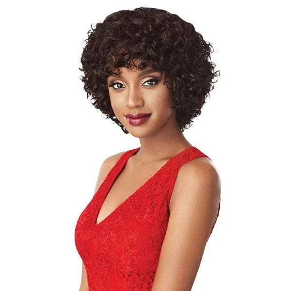 real person hair ring seasonal-Outre 100% Human Hair Fab & Fly Full Cap Wig - LORENE