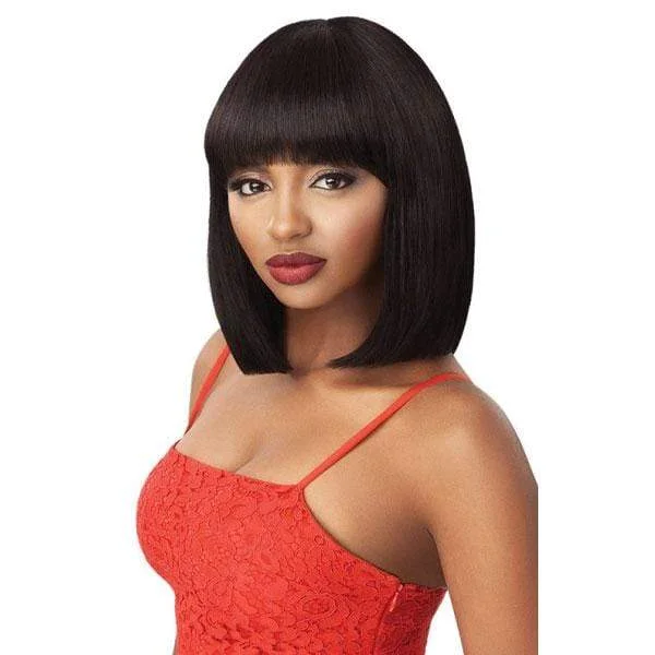 real person hair ring promotion-Outre 100% Human Hair Fab & Fly Full Cap Wig - MISTY