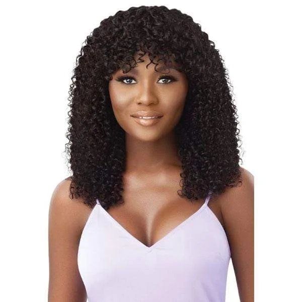 real person hair ring smooth-Outre 100% Human Hair MyTresses Purple Label Full Wig - SIMONA