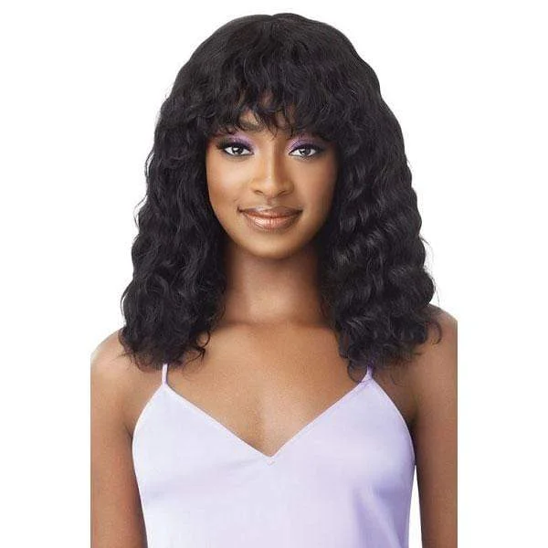 real person hair ring availability-Outre 100% Human Hair MyTresses Purple Label Full Wig WET & WAVY - BODY WAVE 18"