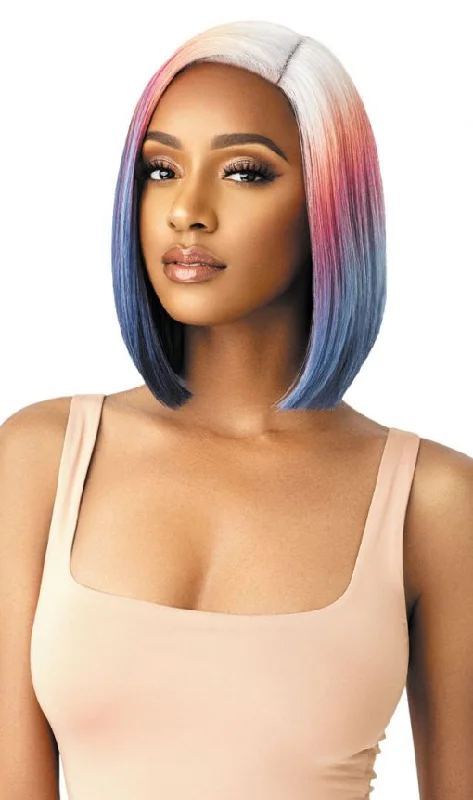 Synthetic wigs for afternoon wear-OUTRE LACE FRONT WIG COLOR BOMB KIELY