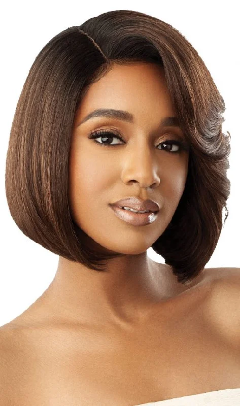 Short synthetic wigs for seniors-OUTRE LACE FRONT WIG TINAYA