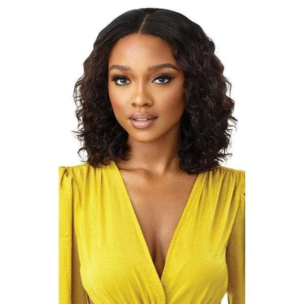 real person hair ring special-Outre Mytresses Gold Label 100% Human Hair U-Part Cap Wig - ARUBAN WAVE 12"