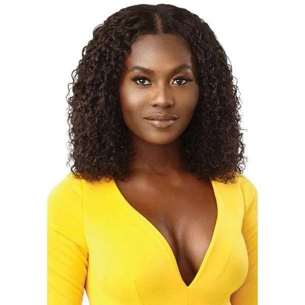 real person hair ring gallery-Outre Mytresses Gold Label 100% Human Hair U-Part Cap Wig - MALAYSIAN CURLY 14"